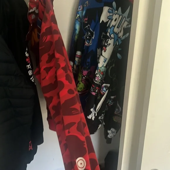 Red bape jacket Great condition worn once. - Picture 3 of 6